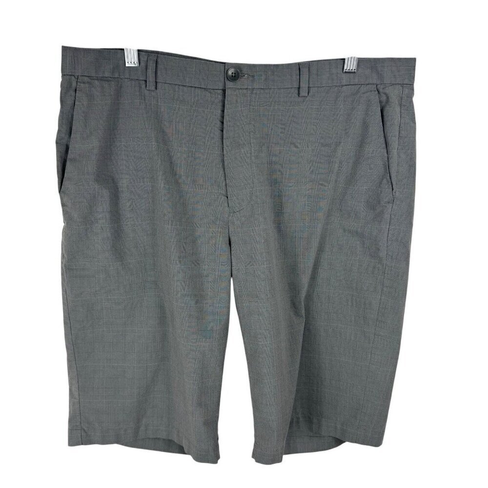 Calvin Klein Men's 36 Shorts‎ Gray Glen Plaid Inseam 11.25"